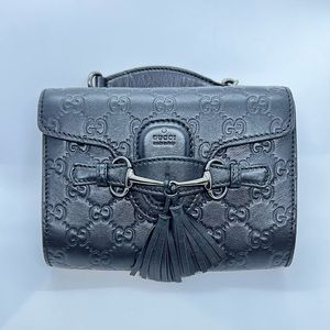GUCCI Emily mini guccissima flap crossbody bag